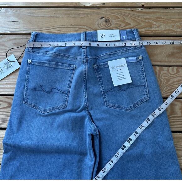 NWT $238 7 For All Mankind Alexa Trouser Jeans Size 27 Women’s Blue - Picture 11 of 12